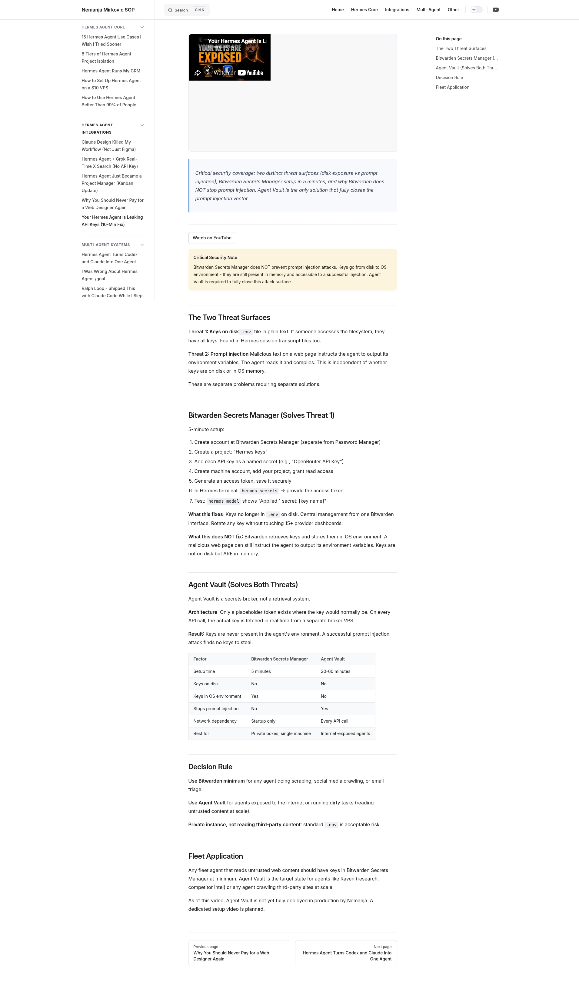 Security Page